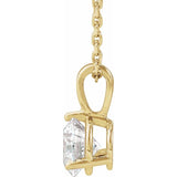 14K Yellow Gold 3/4 CTW Lab-Grown Diamond 18" Necklace