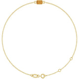 14K Yellow Gold Natural Citrine 6 1/2-7 1/2" Bracelet