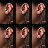 14K Rose Gold Hinged 25 mm Hoop Earring
