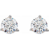 18K White Gold 1/3 CTW Natural Diamond Stud Earrings