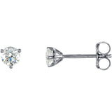Platinum 1/3 CTW Natural Diamond Stud Earrings