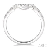 1/4 Ctw Round Cut Diamond Wedding Band in 14K White Gold