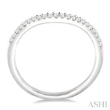 1/6 Ctw Round Cut Diamond Wedding Band in 14K White Gold