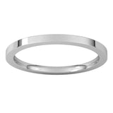 14K White Gold 1.5 mm Comfort-Fit Flat Band Size 7