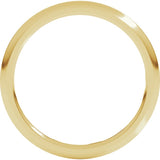 14K Yellow Gold 1.5 mm Comfort-Fit Half Round Band Size 8