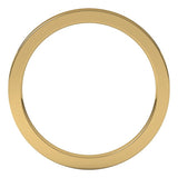 14K Yellow Gold 1.5 mm Comfort-Fit Flat Band Size 5