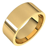 10K Yellow Gold 8 mm Lightweight Comfort-Fit Flat Band Size 10.5