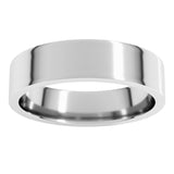 Sterling Silver 5 mm Lightweight Comfort-Fit Flat Band Size 10