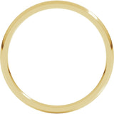 10K Yellow Gold 1.5 mm Lightweight Comfort-Fit Half Round Band Size 5.5