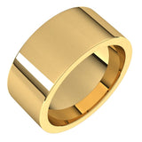 14K Yellow Gold 9 mm Comfort-Fit Flat Band Size 8.5