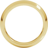 10K Yellow Gold 5 mm Comfort-Fit Half Round Band Size 11.5