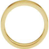 10K Yellow Gold 6 mm Comfort-Fit Flat Band Size 10.5