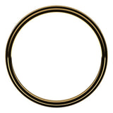 10K Yellow Gold 2 mm Stepped-Edge Flat Band Size 6