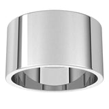 Platinum 11 mm Flat Band Size 8