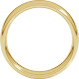10K Yellow Gold 6 mm Comfort-Fit European-Style Band Size 10.5