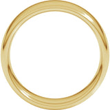 14K Yellow Gold 7 mm Comfort-Fit European-Style Band Size 11.5