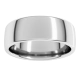 14K X1 White Gold 7 mm Comfort-Fit European-Style Band Size 11.5