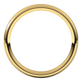 14K Yellow Gold 2 mm Comfort-Fit European-Style Band Size 4.5