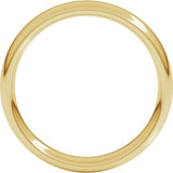 10K Yellow Gold 4 mm Comfort-Fit European-Style Band Size 4.5