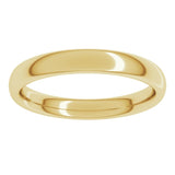 14K Yellow Gold 3 mm Comfort-Fit European-Style Band Size 5.5