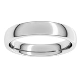 14K White Gold 4 mm Comfort-Fit European-Style Band Size 8.5