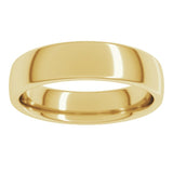 14K Yellow Gold 5 mm Comfort-Fit European-Style Band Size 8