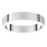 14K White Gold 3.5 mm Flat Band Size 7