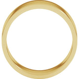 14K Yellow Gold 8 mm Flat Band Size 7.5