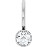 14K White Gold 1/6 CTW Natural Diamond Charm/Pendant