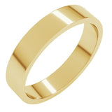 10K Yellow Gold 4 mm Flat Band Size 9.5