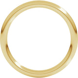 18K Yellow Gold 2 mm Comfort-Fit Full Round Band Size 6