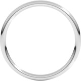 14K White Gold 1.5 mm Comfort-Fit Full Round Band Size 7