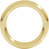 14K Yellow Gold 3 mm Comfort-Fit Full Round Band Size 7