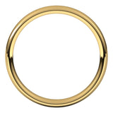 14K Yellow Gold 3.5 mm Comfort-Fit European-Style Band Size 7.5