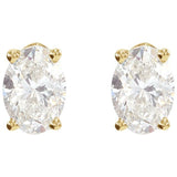 14K Yellow Gold 1/10 CTW Natural Diamond Earrings