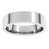 Platinum 5 mm Comfort-Fit Flat Band Size 9