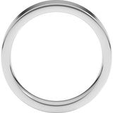 Platinum 5 mm Comfort-Fit Flat Band Size 11