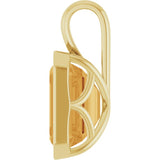 14K Yellow Gold Natural Citrine Pendant