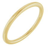 14K Yellow Gold 1.5 mm Comfort-Fit European-Style Band Size 4.5