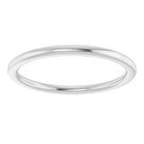 18K White Gold 1.5 mm Comfort-Fit European-Style Band Size 5.5