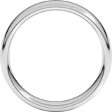 14K White Gold 5.5 mm Comfort-Fit European-Style Band Size 10.5