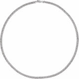 Sterling Silver 4.8 mm Curb 20" Chain