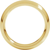 14K Yellow Gold 5.5 mm Comfort-Fit Half Round Band Size 10