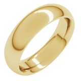 10K Yellow Gold 5.5 mm Comfort-Fit Half Round Band Size 8.5
