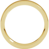 14K Yellow Gold 4.5 mm Comfort-Fit Flat Band Size 12