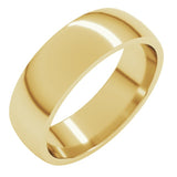 10K Yellow Gold 6 mm Lightweight Comfort-Fit Half Round Band Size 9