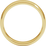 10K Yellow Gold 6 mm Lightweight Comfort-Fit Half Round Band Size 13