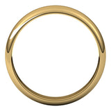 10K Yellow Gold 4.5 mm Half Round Band Size 8.5