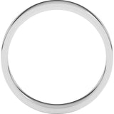 14K White Gold 4 mm Flat Band Size 10