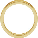 14K Yellow Gold 5 mm Comfort-Fit Flat Band Size 6.5